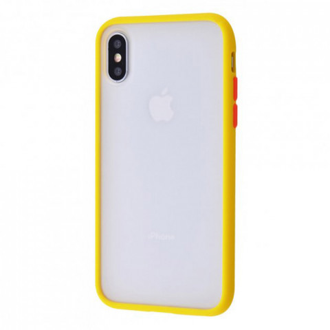 Чехол Shadow Matte на iPhone X/Xs Canary yellow/Red